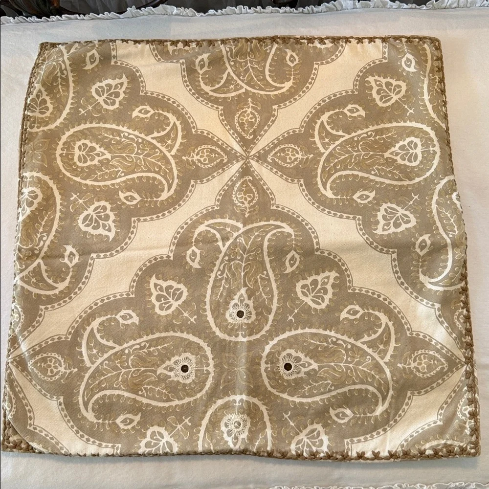 Pottery Barn Pillow Ikat Paisley Pillow Cover
